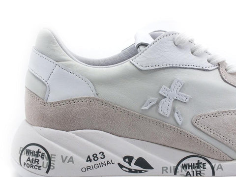 PREMIATA Sneaker Suede Nylon Beige White SCARLETT5707 - Sandrini Calzature e Abbigliamento