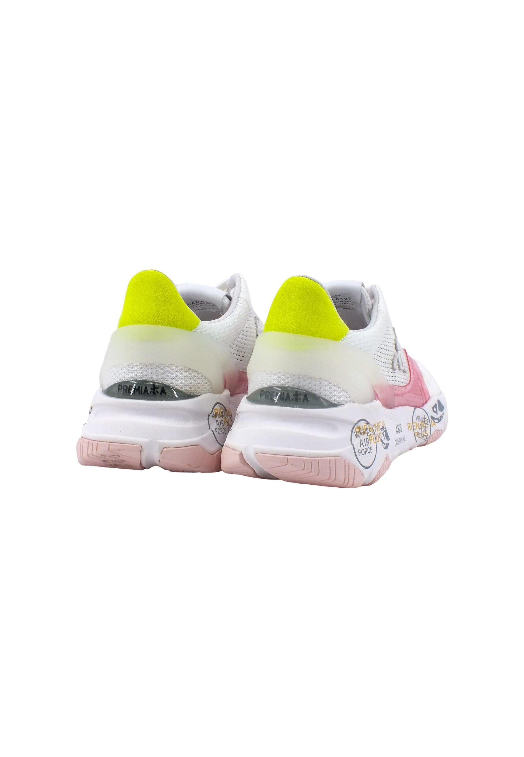 PREMIATA Sneaker Traforata Donna White Yellow BUFFLY6197 - Sandrini Calzature e Abbigliamento