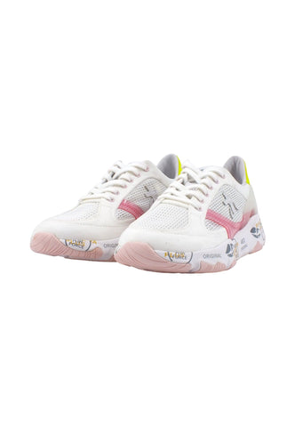 PREMIATA Sneaker Traforata Donna White Yellow BUFFLY6197 - Sandrini Calzature e Abbigliamento