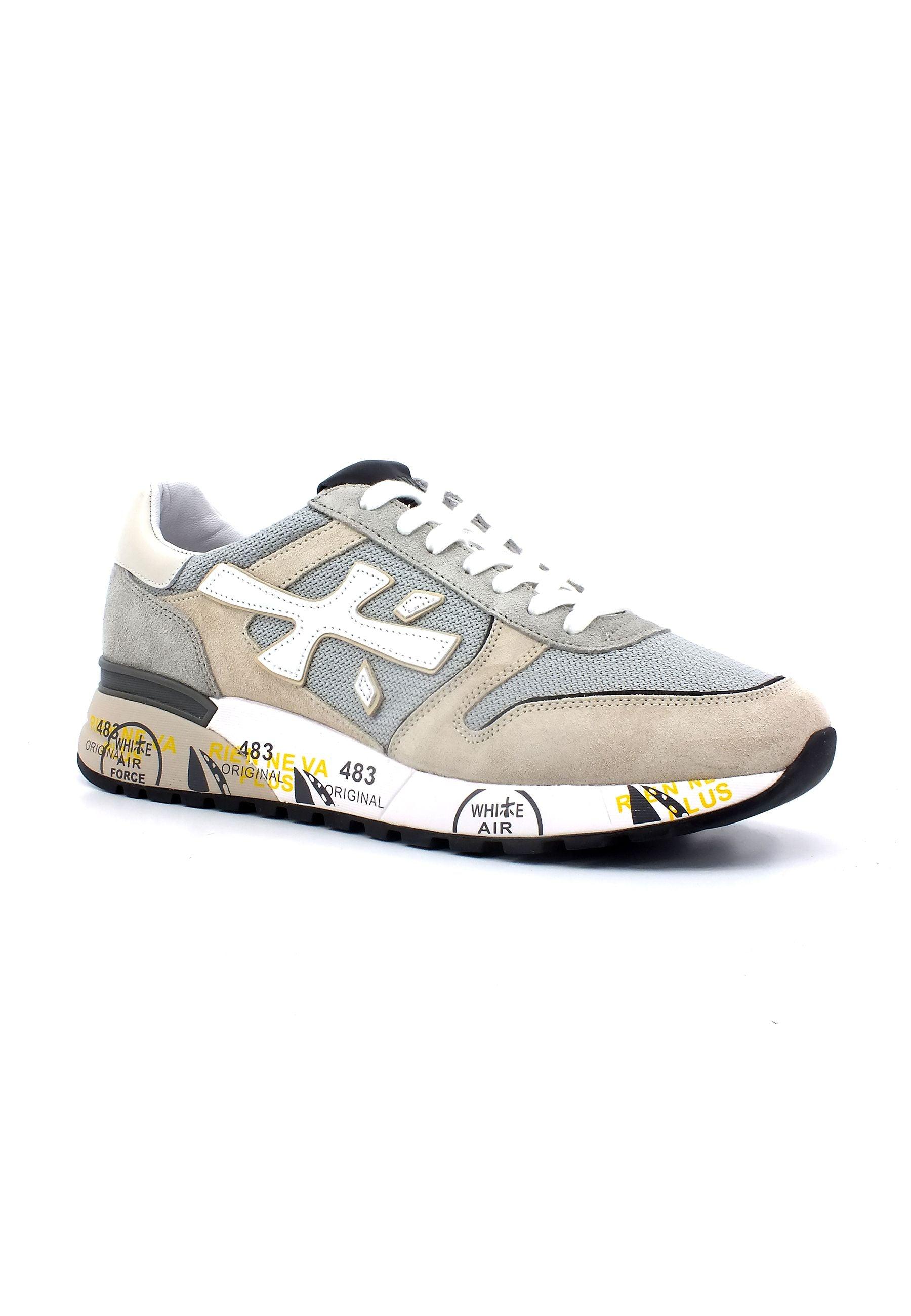 PREMIATA Sneaker Uomo Beige Grey MICK6171 - Sandrini Calzature e Abbigliamento
