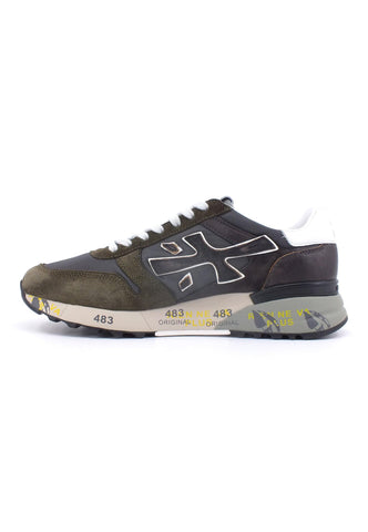 PREMIATA Sneaker Uomo Black Military Green MICK-6417 - Sandrini Calzature e Abbigliamento