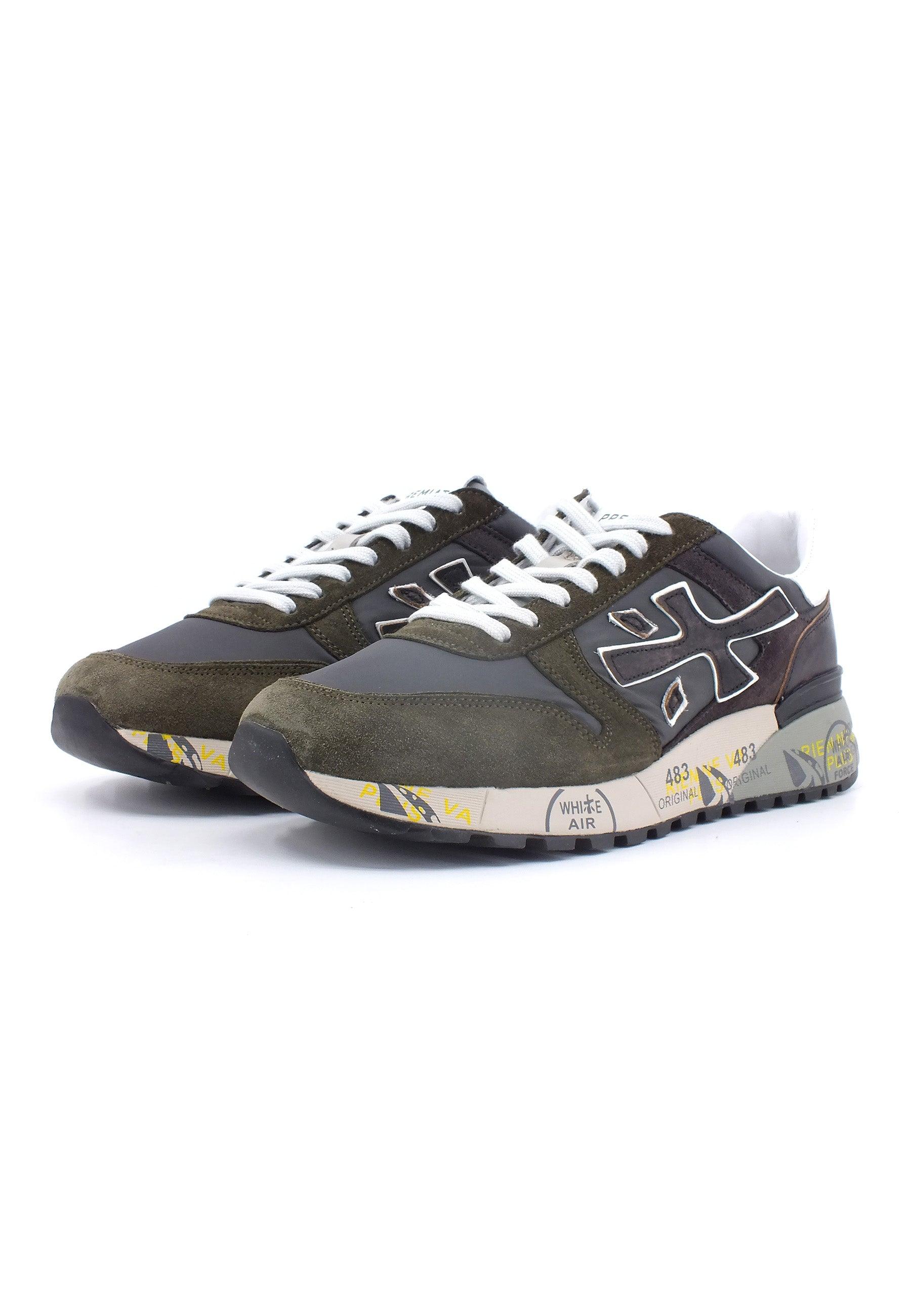 PREMIATA Sneaker Uomo Black Military Green MICK-6417 - Sandrini Calzature e Abbigliamento