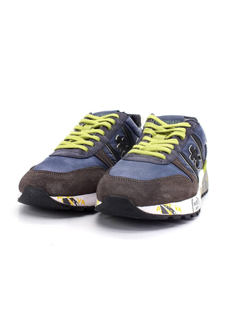 PREMIATA Sneaker Uomo Blue Brown LANDER5898 - Sandrini Calzature e Abbigliamento