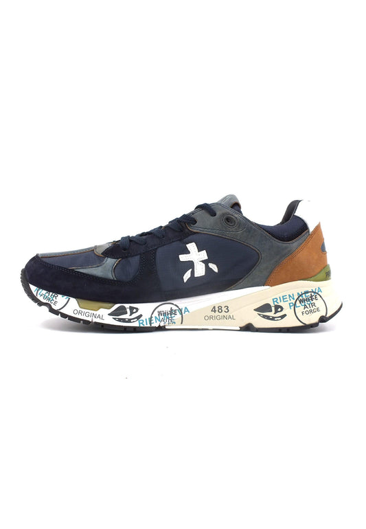 PREMIATA Sneaker Uomo Blue Cuoio MASE-3927 - Sandrini Calzature e Abbigliamento