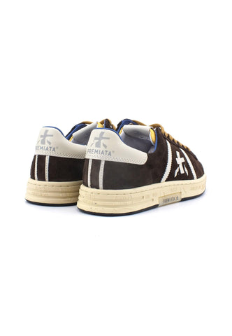 PREMIATA Sneaker Uomo Dark Brown White RUSSEL-6428 - Sandrini Calzature e Abbigliamento