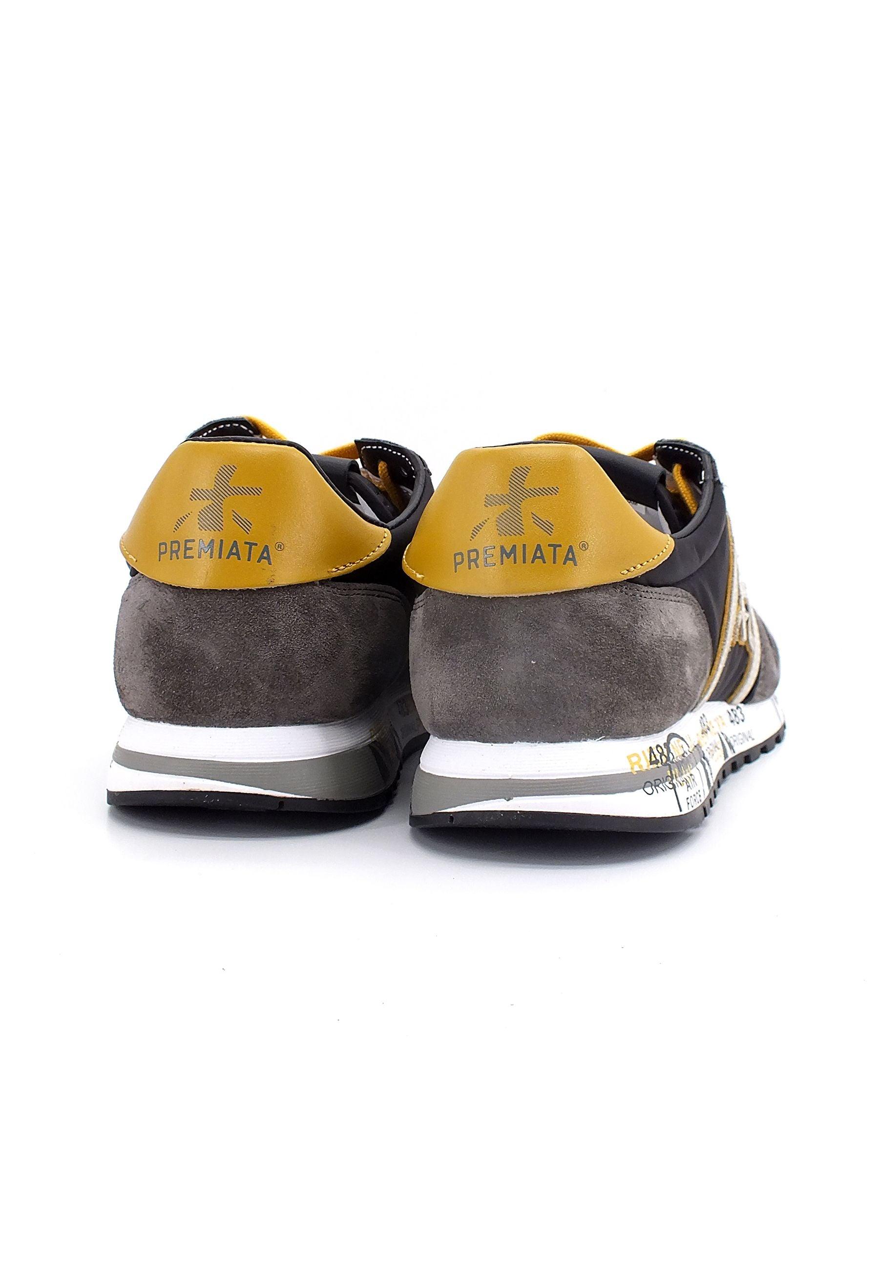 PREMIATA Sneaker Uomo Grigio Anthracite Senape ERIC4944 - Sandrini Calzature e Abbigliamento
