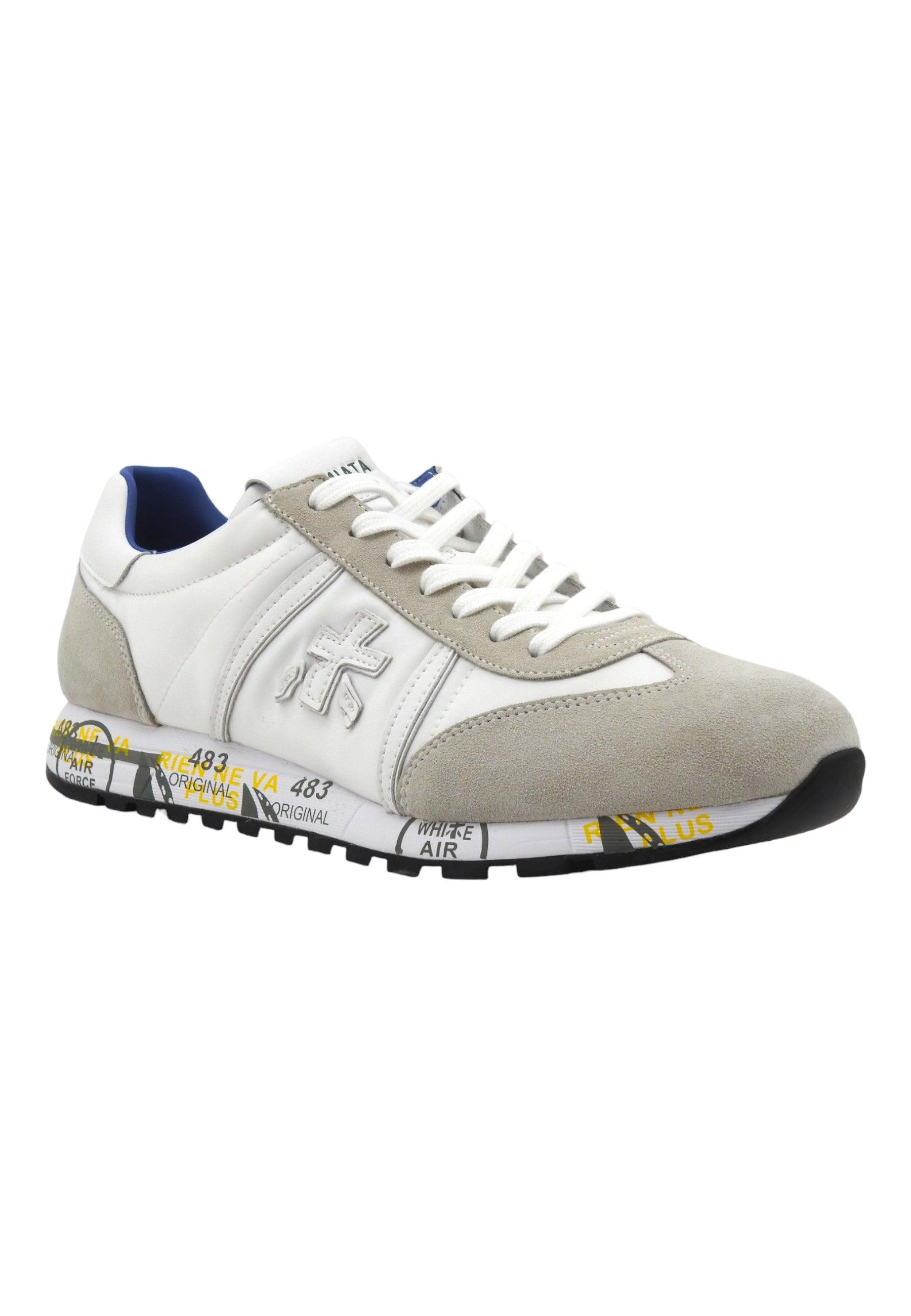 PREMIATA Sneaker Uomo White Grey LUCY-206E - Sandrini Calzature e Abbigliamento