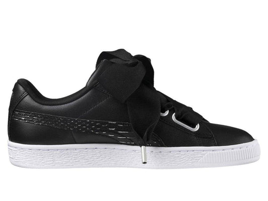 PUMA Basket Heart Oceanaire Black White 366443 01 - Sandrini Calzature e Abbigliamento