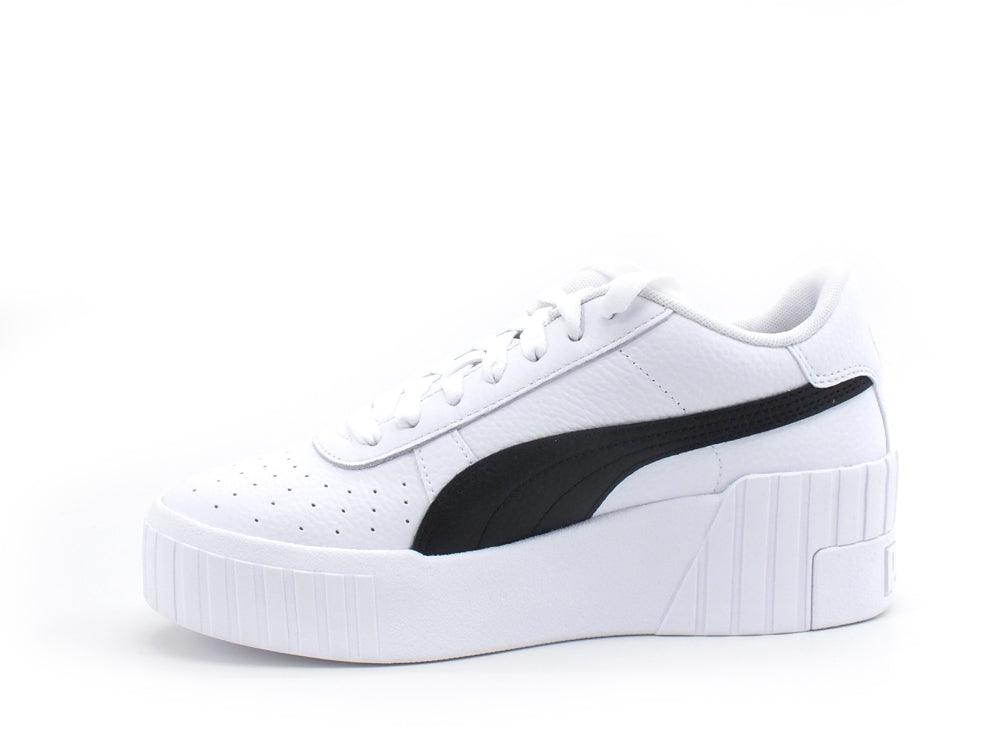 PUMA Cali Wedge Wmn's Sneaker Platform Donna White Black 37343805 - Sandrini Calzature e Abbigliamento