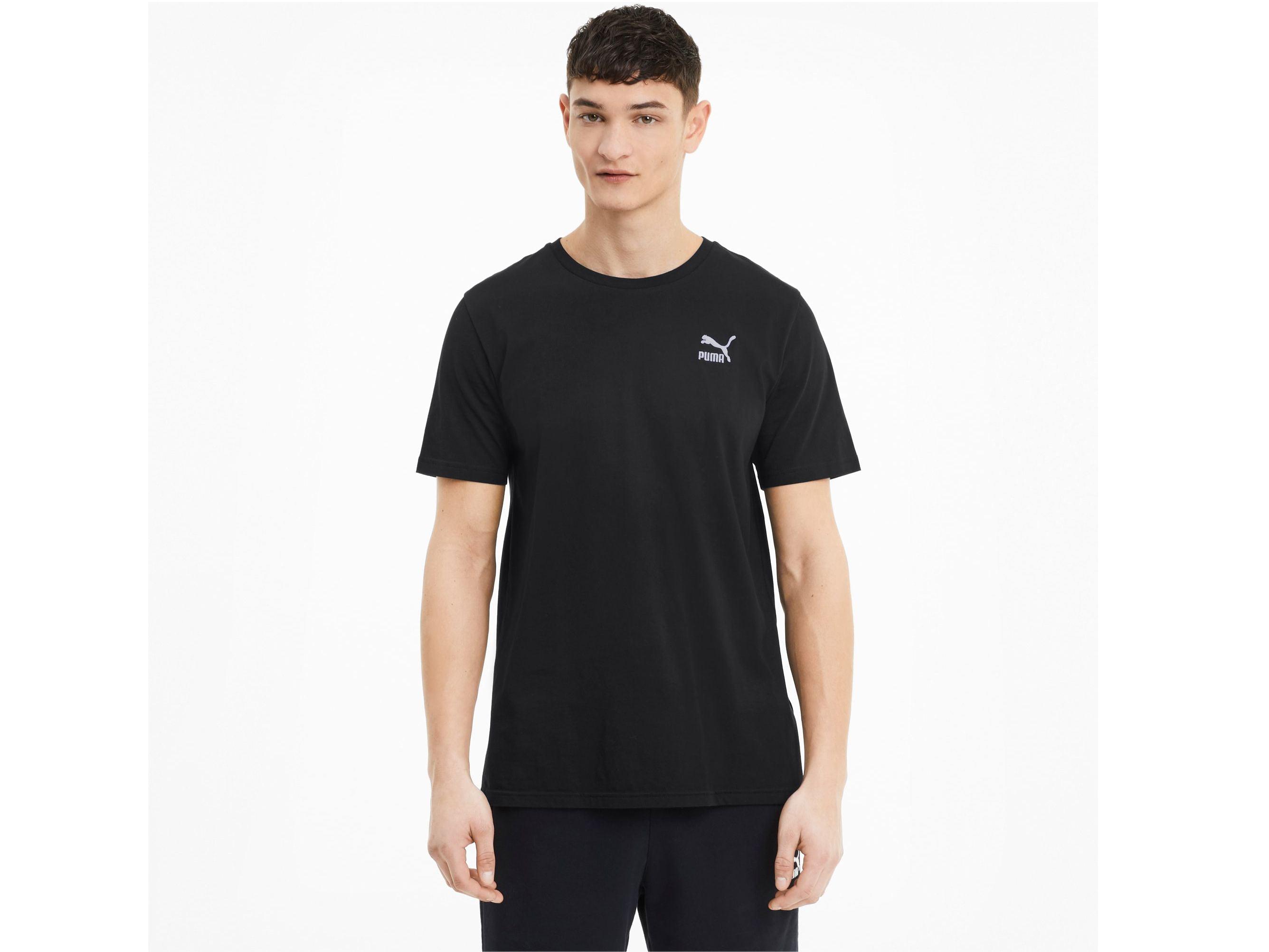 PUMA Classics Logo Tee T-Shirt Black 597755 01 - Sandrini Calzature e Abbigliamento