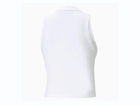 PUMA Ess High Neck Tank Canotta Donna Puma White 586885 02 - Sandrini Calzature e Abbigliamento