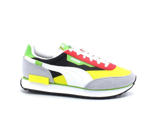 PUMA Future Rider Play On Sneaker Blue White Yellow 371149 73 - Sandrini Calzature e Abbigliamento