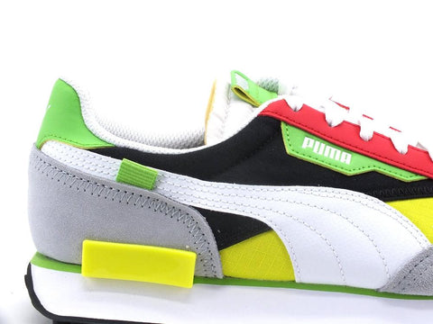 PUMA Future Rider Play On Sneaker Blue White Yellow 371149 73 - Sandrini Calzature e Abbigliamento
