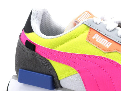 PUMA Future Rider Play On Sneaker Donna White Castelrock Yellow 371149 02 - Sandrini Calzature e Abbigliamento