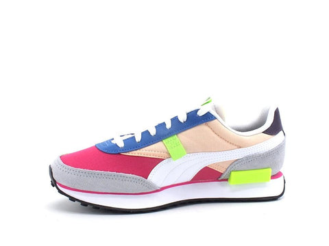 PUMA Future Rider Play On Sneaker Purple White Electric Blue 371149 70 - Sandrini Calzature e Abbigliamento