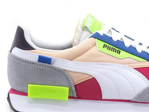 PUMA Future Rider Play On Sneaker Purple White Electric Blue 371149 70 - Sandrini Calzature e Abbigliamento