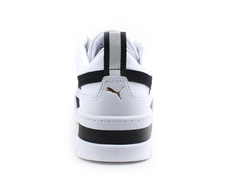 PUMA Mayzel Lth Wn's Sneaker White Black 381983 01 - Sandrini Calzature e Abbigliamento