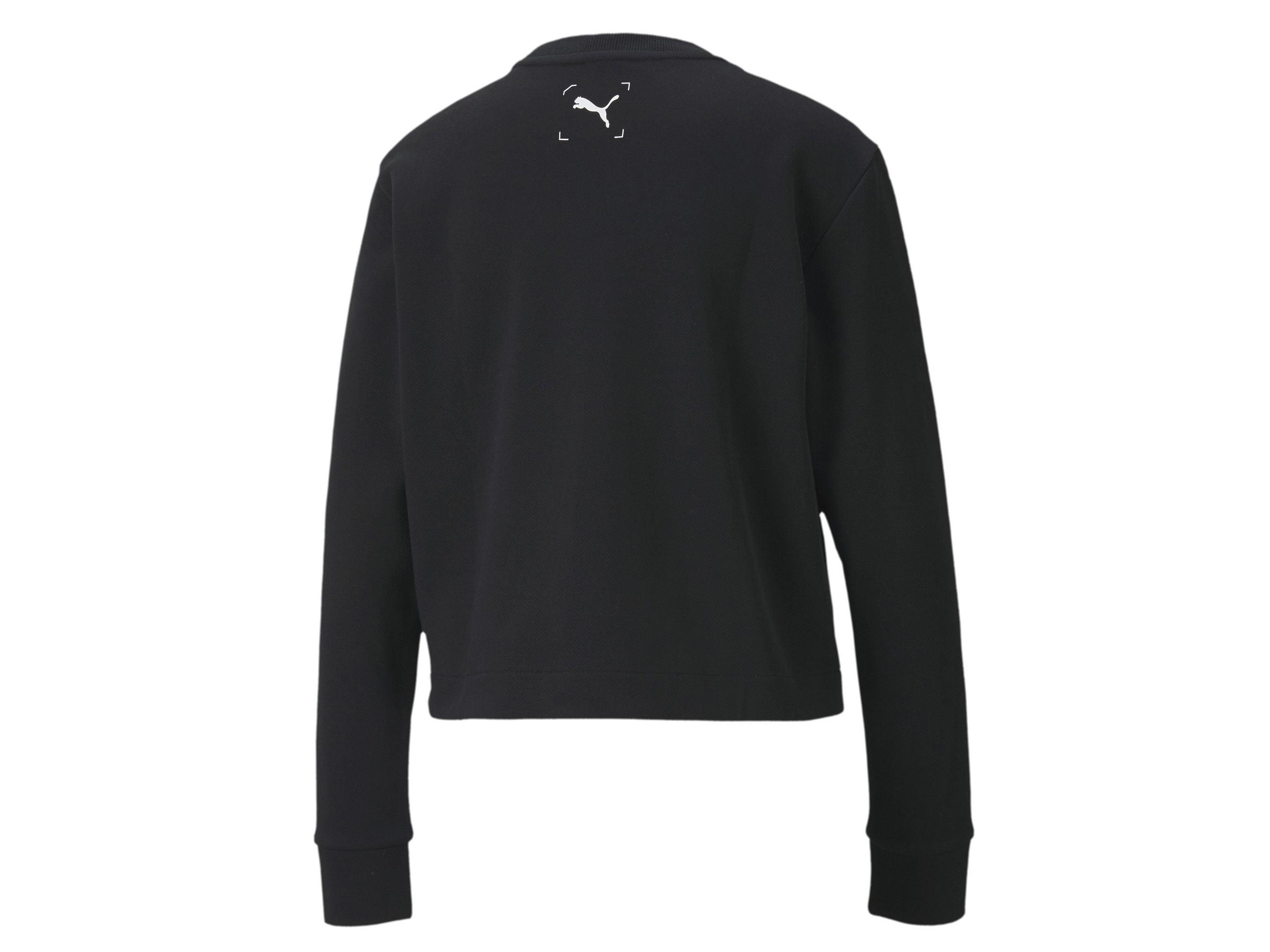 PUMA Nu-Tility Crew Felpa Donna Logo Black 583553 01 - Sandrini Calzature e Abbigliamento