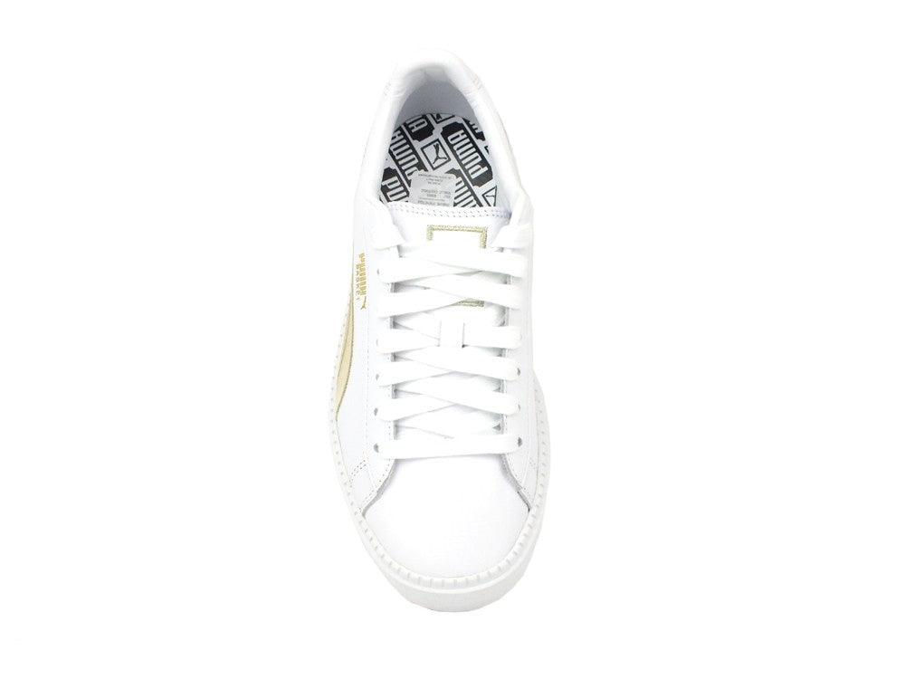 PUMA Platform Trace Varsity WN'S White Metallic Gold 367728 02 - Sandrini Calzature e Abbigliamento
