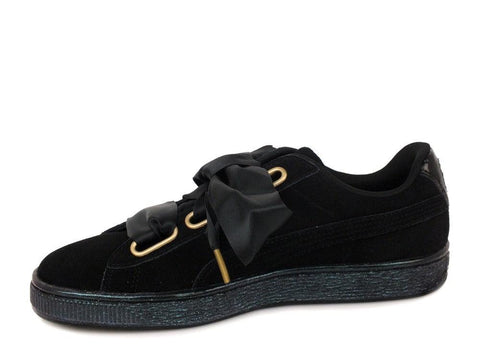PUMA Suede Heart Satin WN'S Black 362714 03 - Sandrini Calzature e Abbigliamento