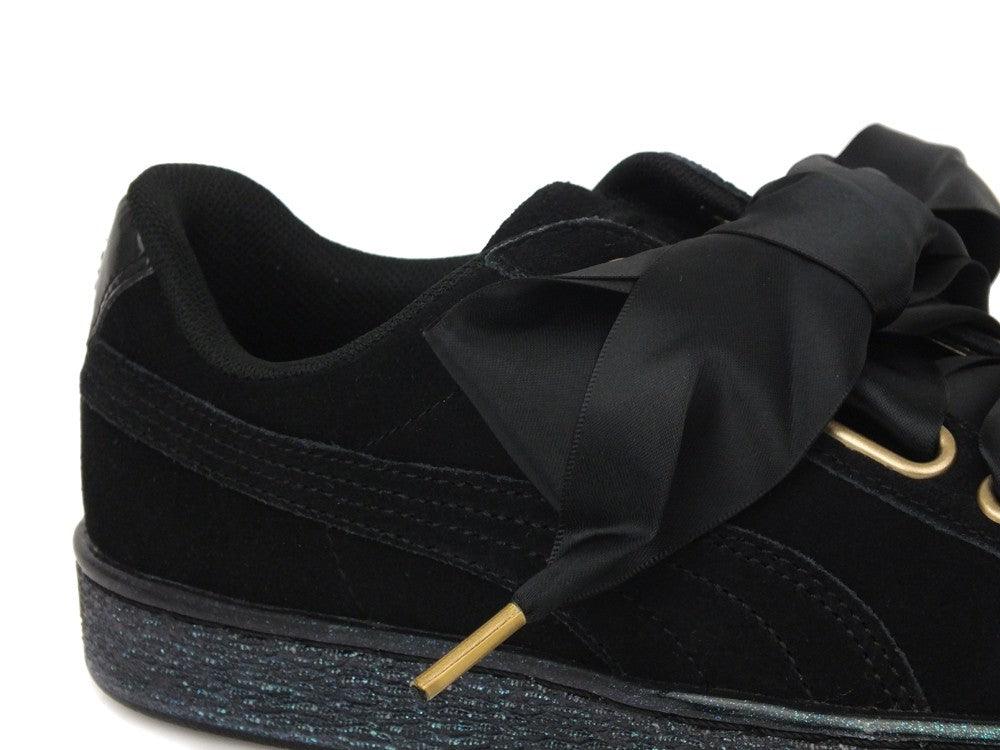 PUMA Suede Heart Satin WN'S Black 362714 03 - Sandrini Calzature e Abbigliamento