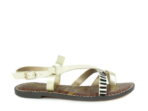 SAM EDELMAN Gladis Gold Black G3892L4902 - Sandrini Calzature e Abbigliamento
