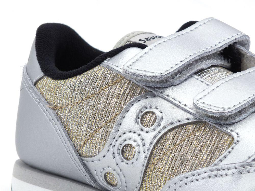 SAUCONY Jazz Double Kids Sneaker Bambina Silver Sparkle SK163353 - Sandrini Calzature e Abbigliamento