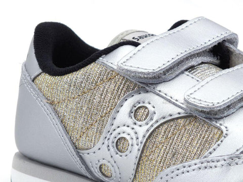 SAUCONY Jazz Double Kids Sneaker Bambina Silver Sparkle SK163353 - Sandrini Calzature e Abbigliamento