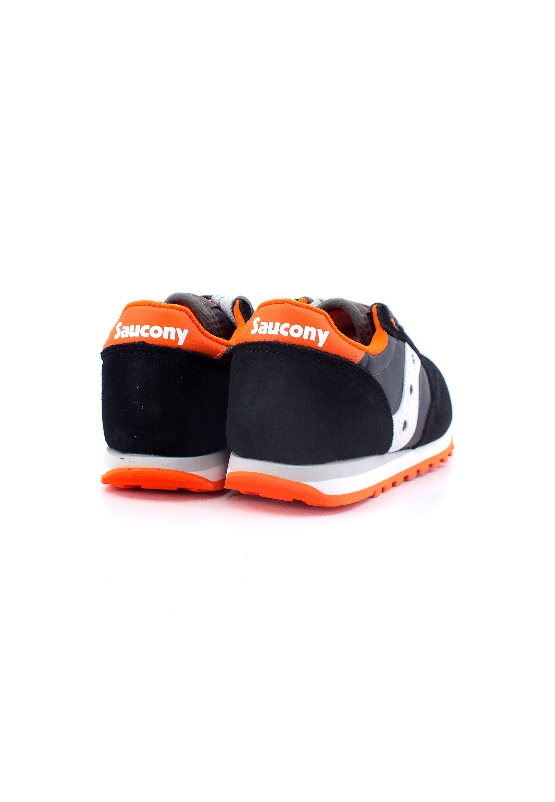 SAUCONY Jazz Original Sneaker Bambino Black Grey Orange SK265128 - Sandrini Calzature e Abbigliamento