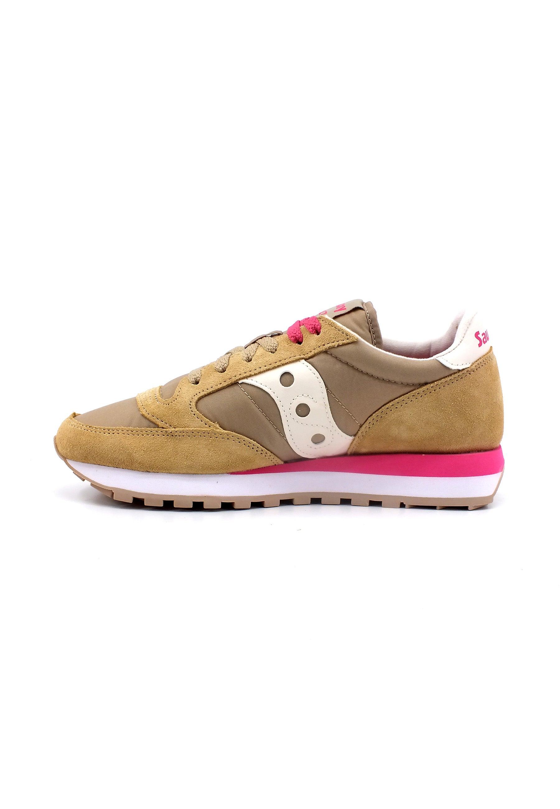 SAUCONY Jazz Original Sneaker Donna Beige Green Pink S1044-639 - Sandrini Calzature e Abbigliamento