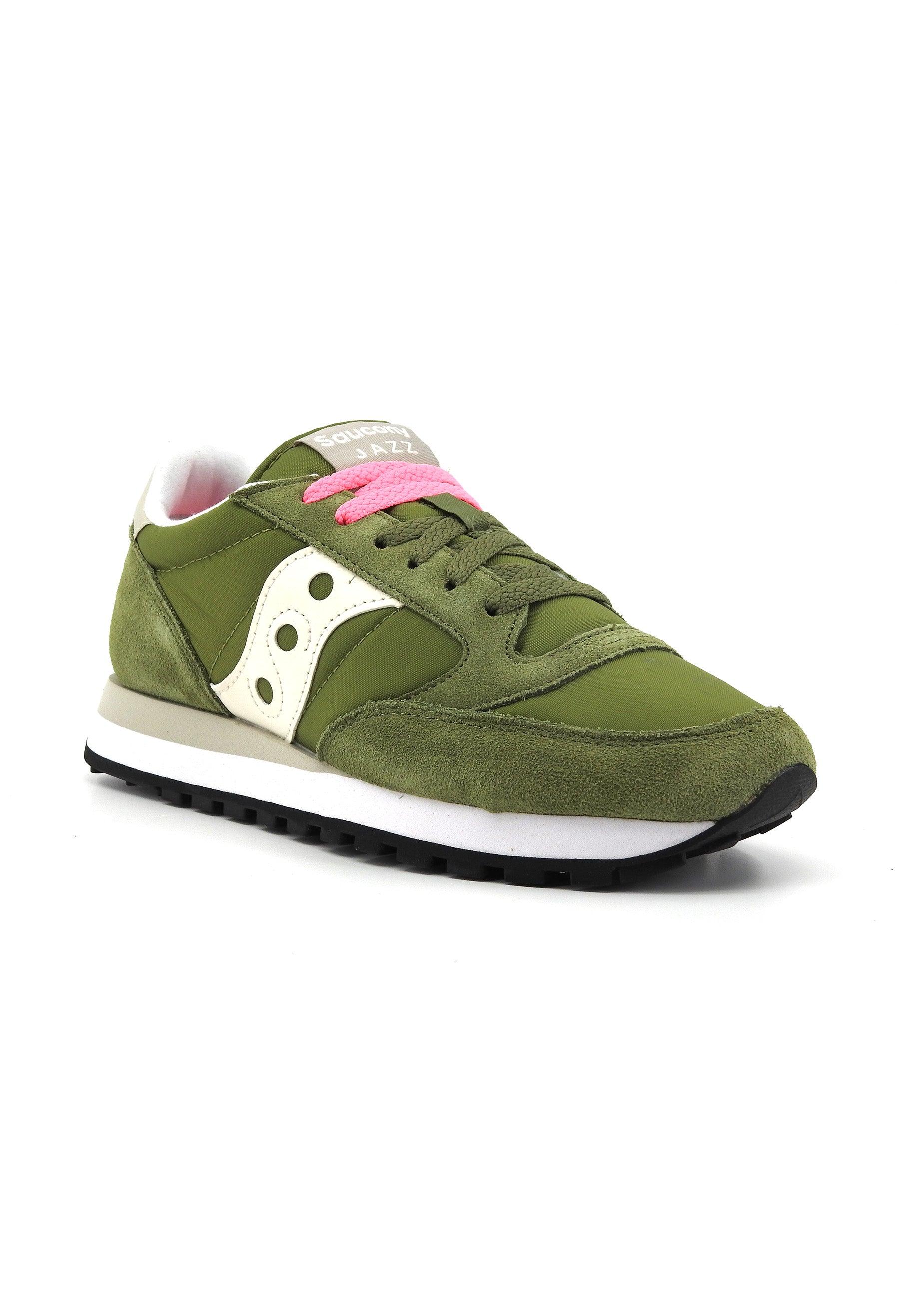 SAUCONY Jazz Original Sneaker Donna Olive Cream S1044-681 - Sandrini Calzature e Abbigliamento