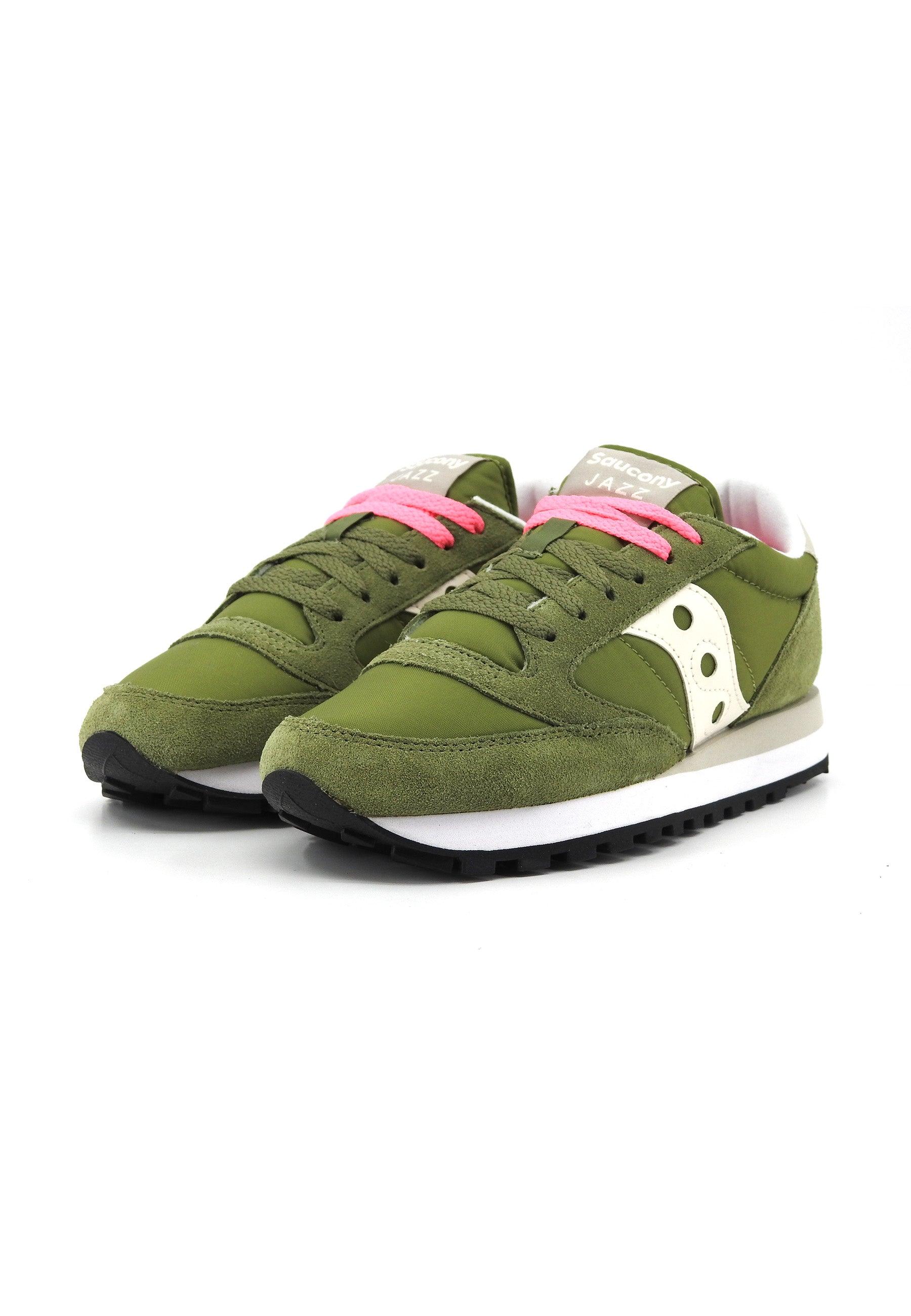 SAUCONY Jazz Original Sneaker Donna Olive Cream S1044-681 - Sandrini Calzature e Abbigliamento