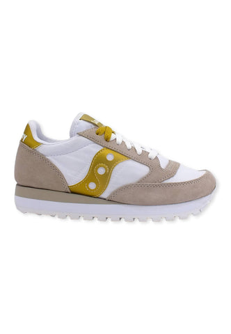 SAUCONY Jazz Original Sneaker Donna White Gold S1044-611 - Sandrini Calzature e Abbigliamento