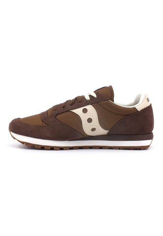 SAUCONY Jazz Original Sneaker Uomo Brown Cream S2044-673 - Sandrini Calzature e Abbigliamento