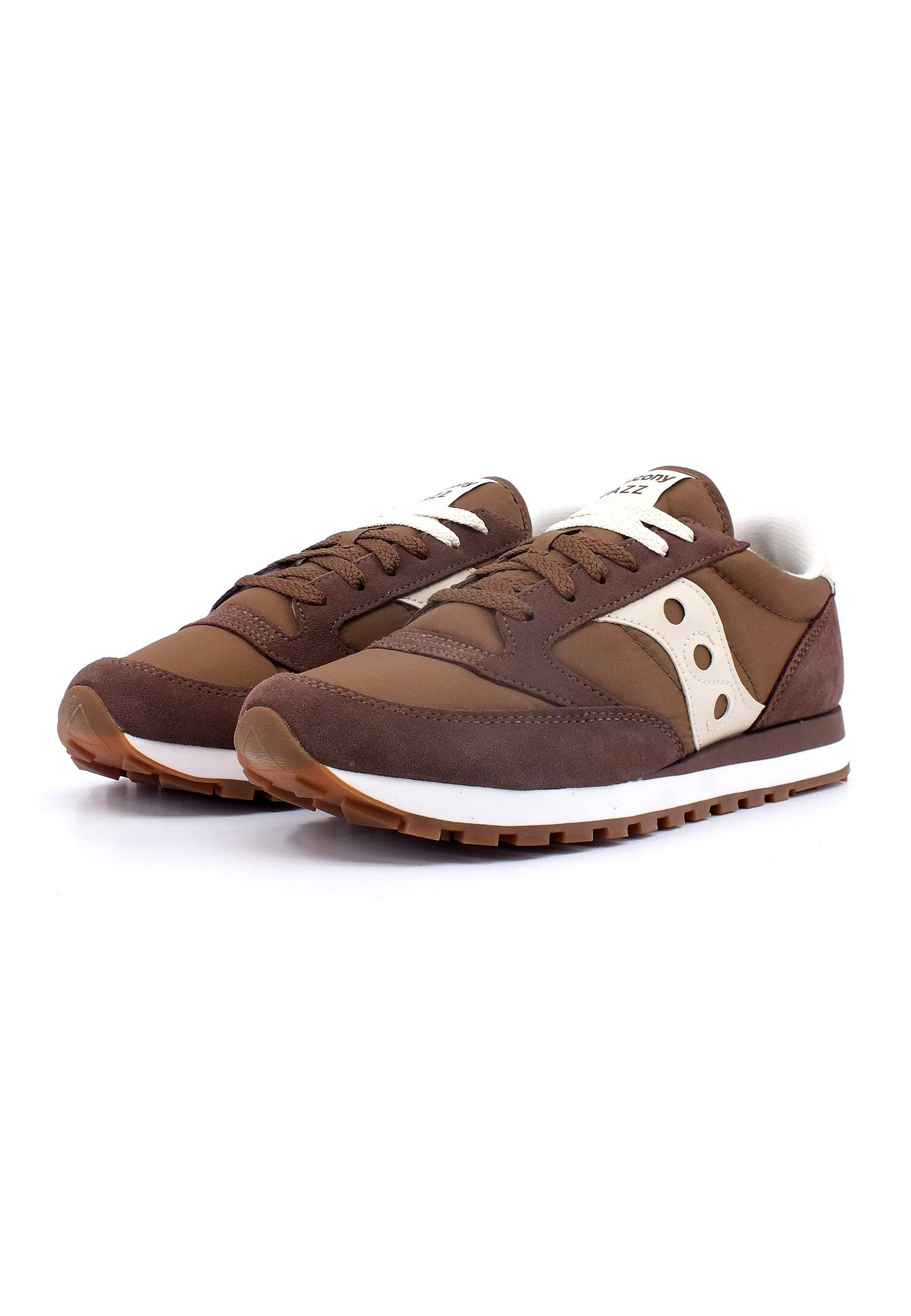 SAUCONY Jazz Original Sneaker Uomo Brown Cream S2044-673 - Sandrini Calzature e Abbigliamento