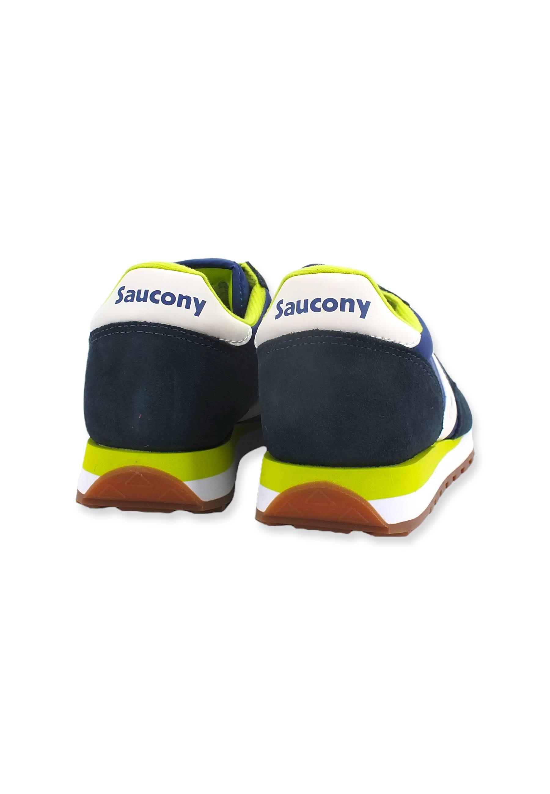 SAUCONY Jazz Original Sneaker Uomo Navy Blue Lime S2044-648 - Sandrini Calzature e Abbigliamento