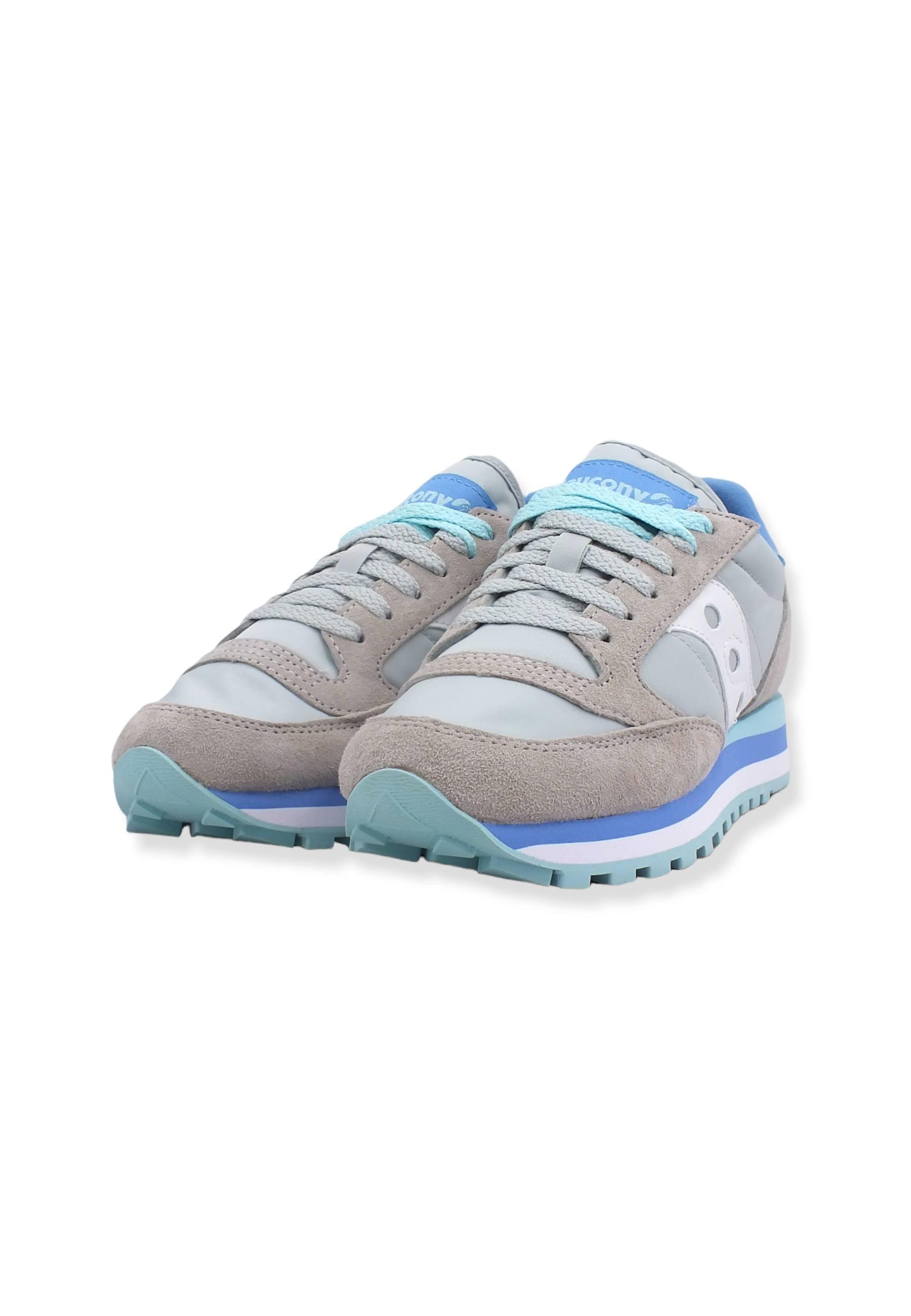 SAUCONY Jazz Triple Sneaker Donna Grey Blue S60530-20 - Sandrini Calzature e Abbigliamento