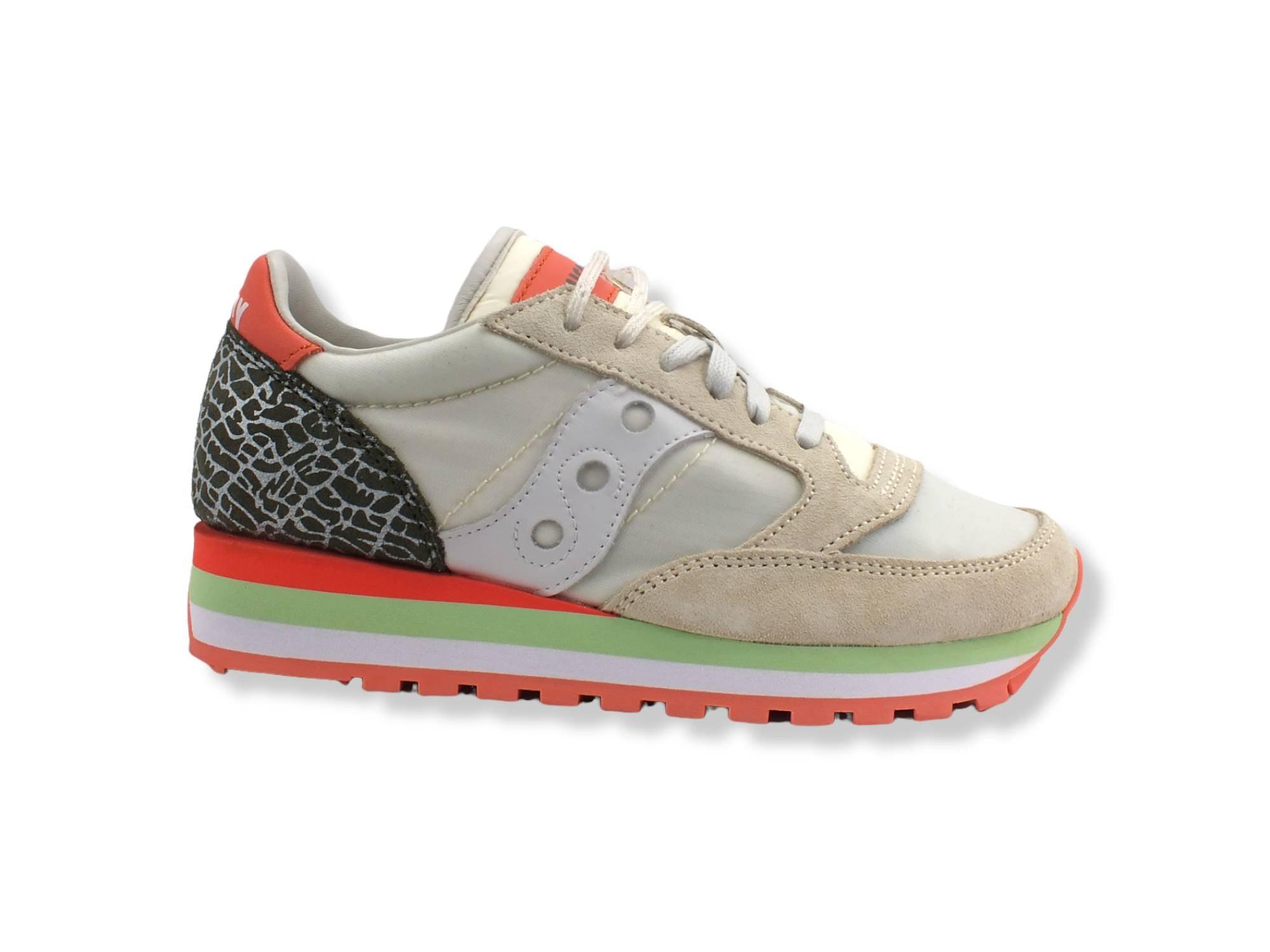 SAUCONY Jazz Triple Sneaker Donna Light Beige S60634-2 - Sandrini Calzature e Abbigliamento