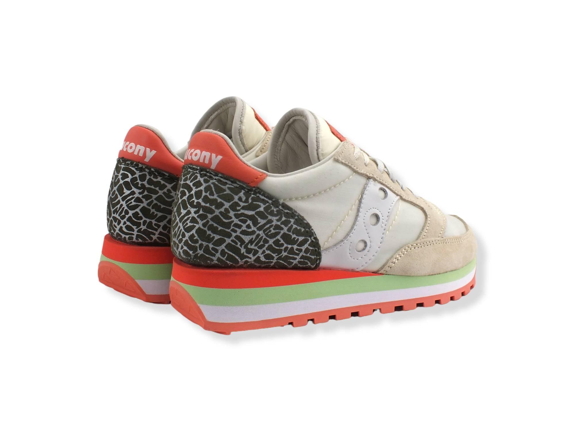 SAUCONY Jazz Triple Sneaker Donna Light Beige S60634-2 - Sandrini Calzature e Abbigliamento