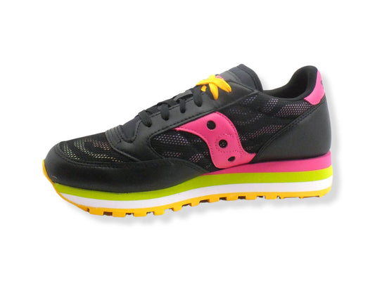 SAUCONY Jazz Triple Sneaker Donna Multicolor Black Pink S60640-2 - Sandrini Calzature e Abbigliamento