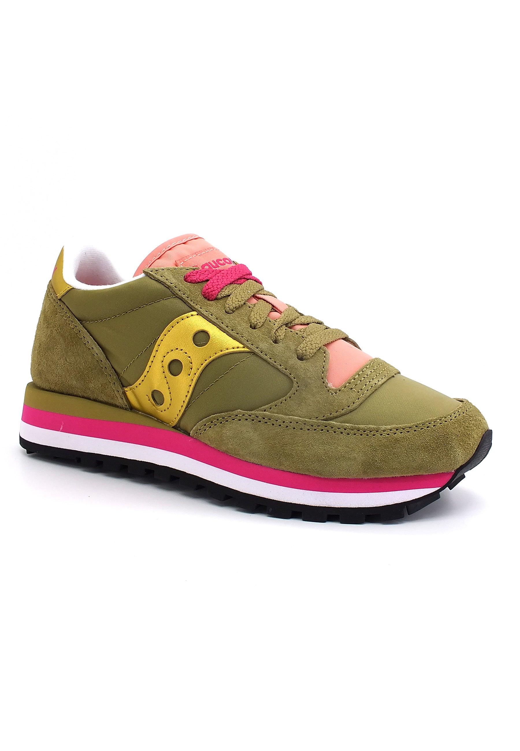 SAUCONY Jazz Triple Sneaker Donna Olive Gold S60530-23 - Sandrini Calzature e Abbigliamento