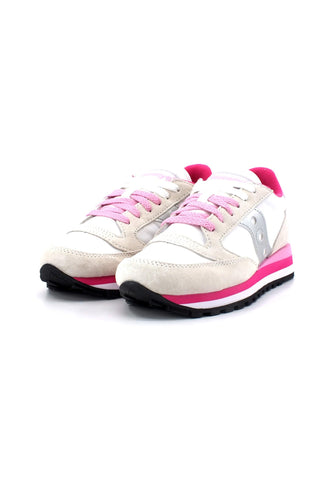 SAUCONY Jazz Triple Sneaker Donna White Grey Pink S60530-30 - Sandrini Calzature e Abbigliamento