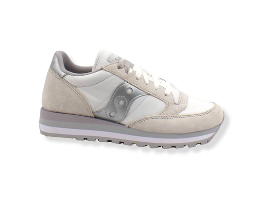 SAUCONY Jazz Triple Sneaker Donna White Silver S60530-16 - Sandrini Calzature e Abbigliamento