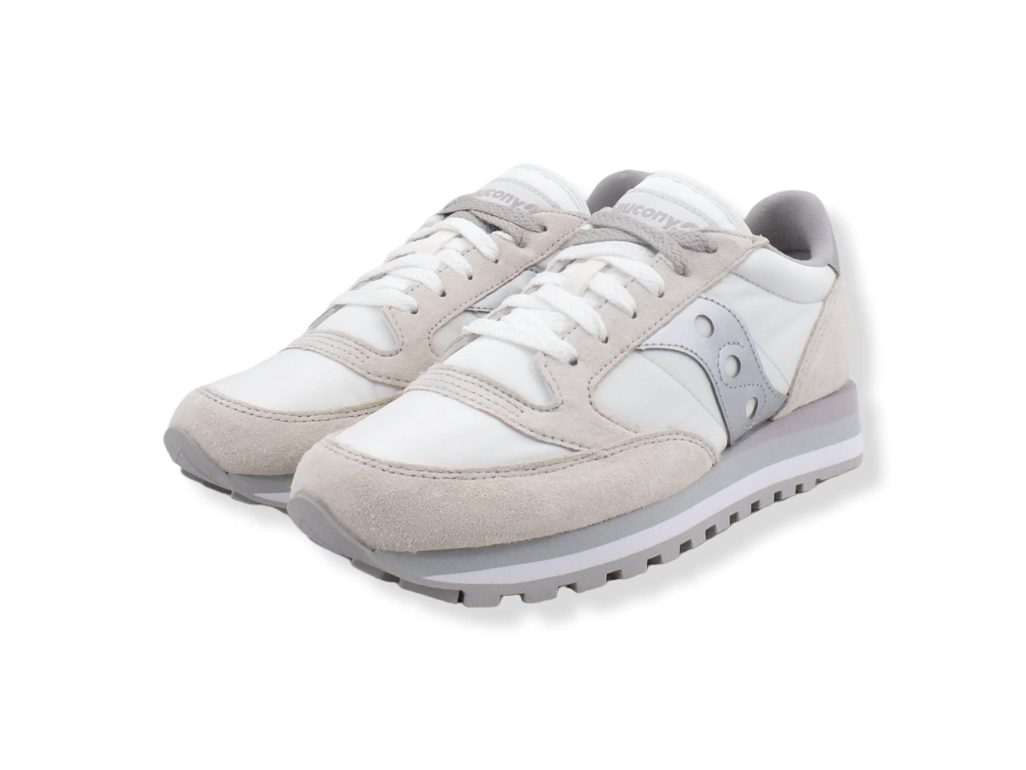 SAUCONY Jazz Triple Sneaker Donna White Silver S60530-16 - Sandrini Calzature e Abbigliamento