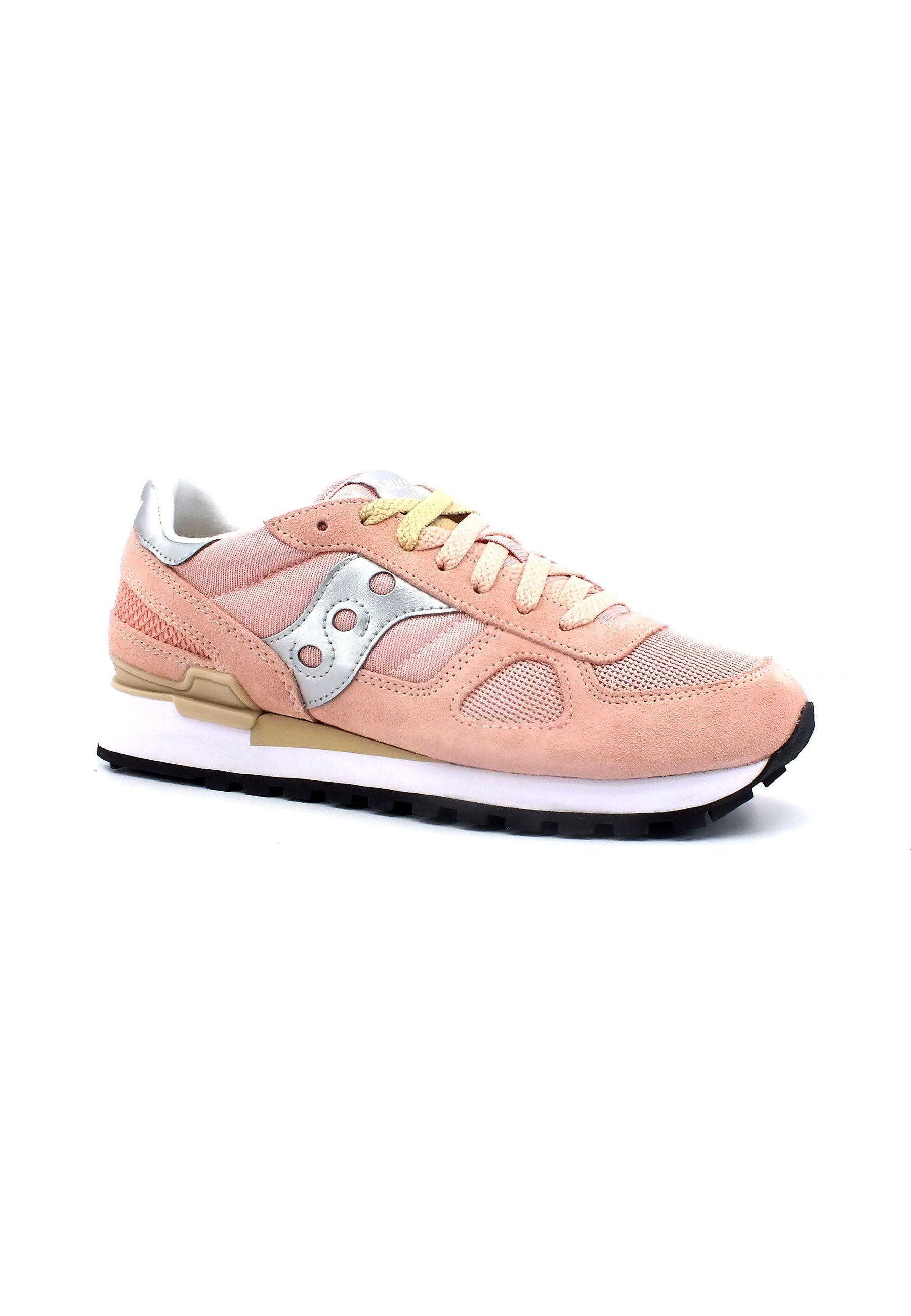 SAUCONY Shadow Original Sneaker Donna Pink Silver S1108-810 - Sandrini Calzature e Abbigliamento