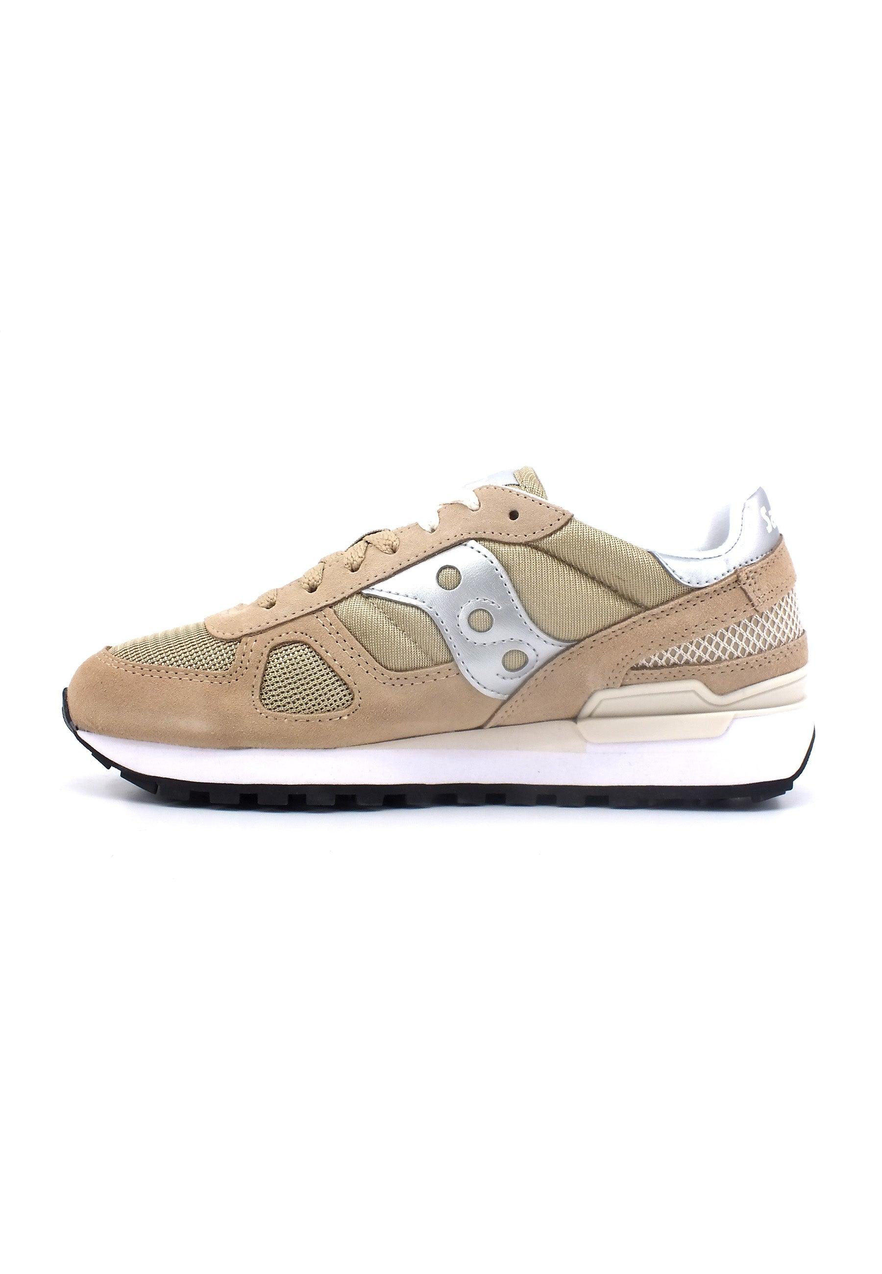 SAUCONY Shadow Original Sneaker Donna Tan Silver S1108-809 - Sandrini Calzature e Abbigliamento