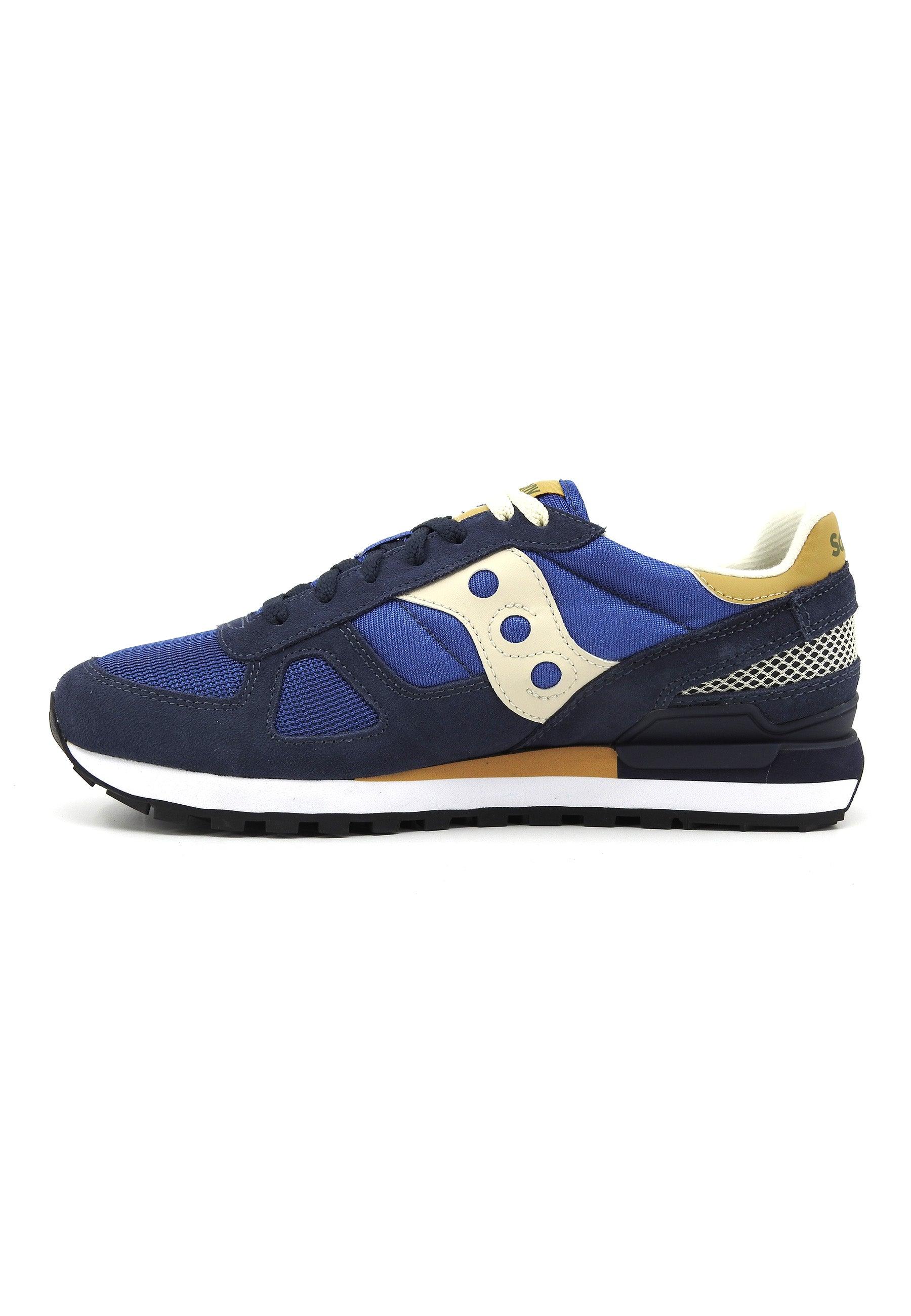 SAUCONY Shadow Original Sneaker Uomo Navy Tan S2108-858 - Sandrini Calzature e Abbigliamento