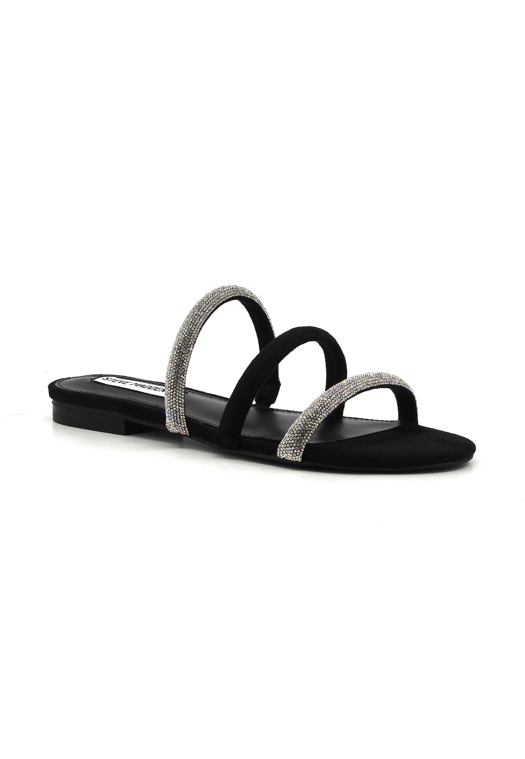 STEVE MADDEN Adaire Ciabatta Donna Black Silver ADAI01S1 - Sandrini Calzature e Abbigliamento