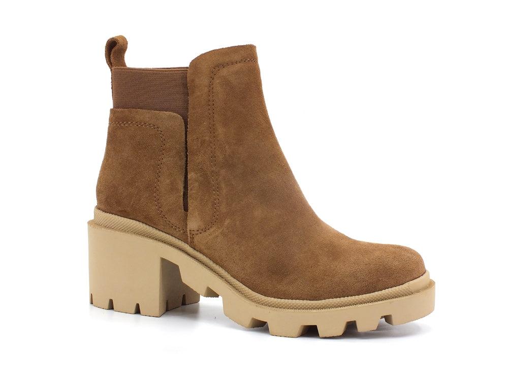 STEVE MADDEN Advisor Stivaletto Polacco Suede Chestnut ADVI03S1 - Sandrini Calzature e Abbigliamento