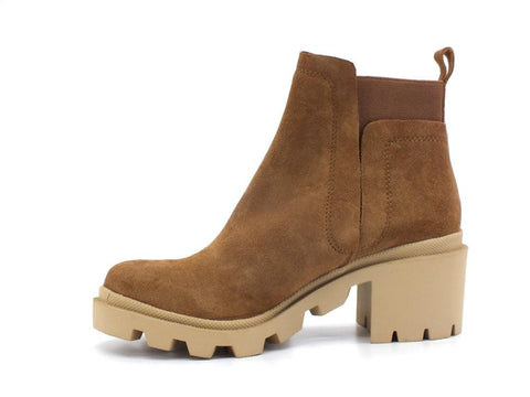 STEVE MADDEN Advisor Stivaletto Polacco Suede Chestnut ADVI03S1 - Sandrini Calzature e Abbigliamento